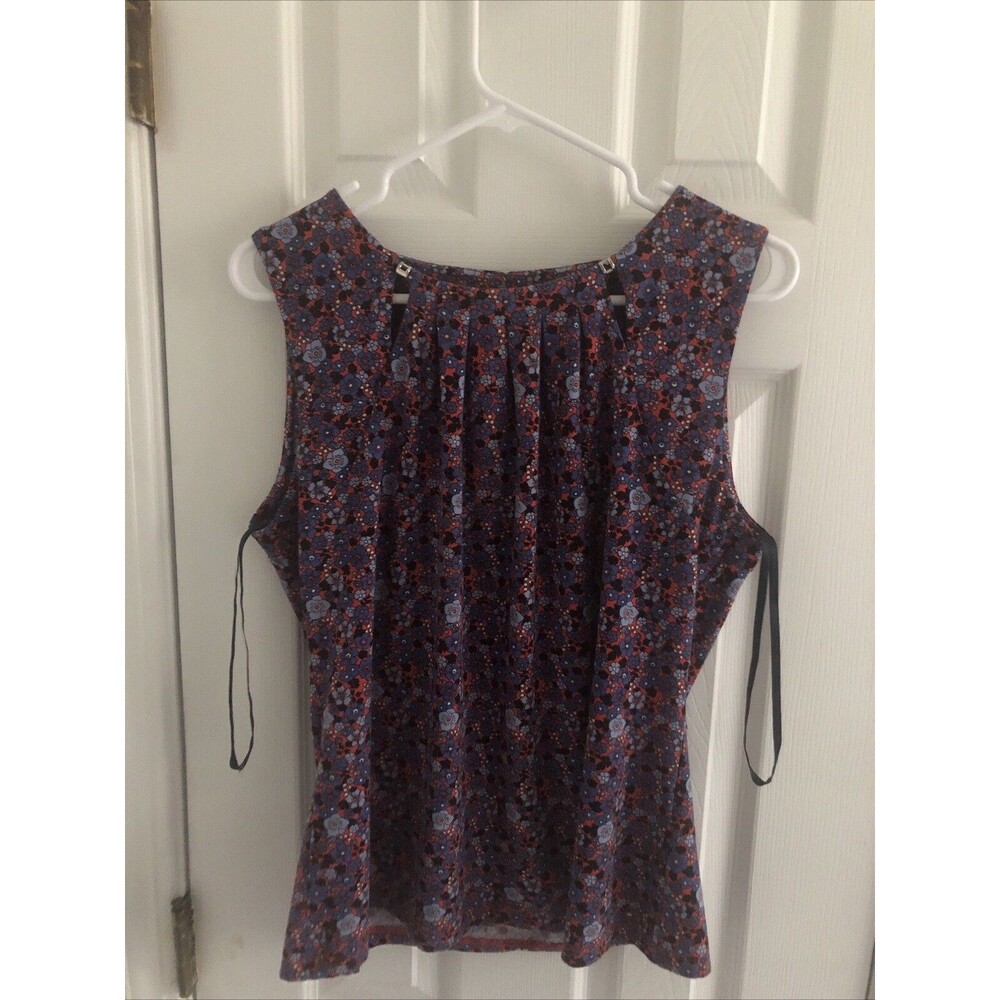 Tommy Hilfiger Floral Summer Dress Size Large Sleeveless Multicolor Knee Length